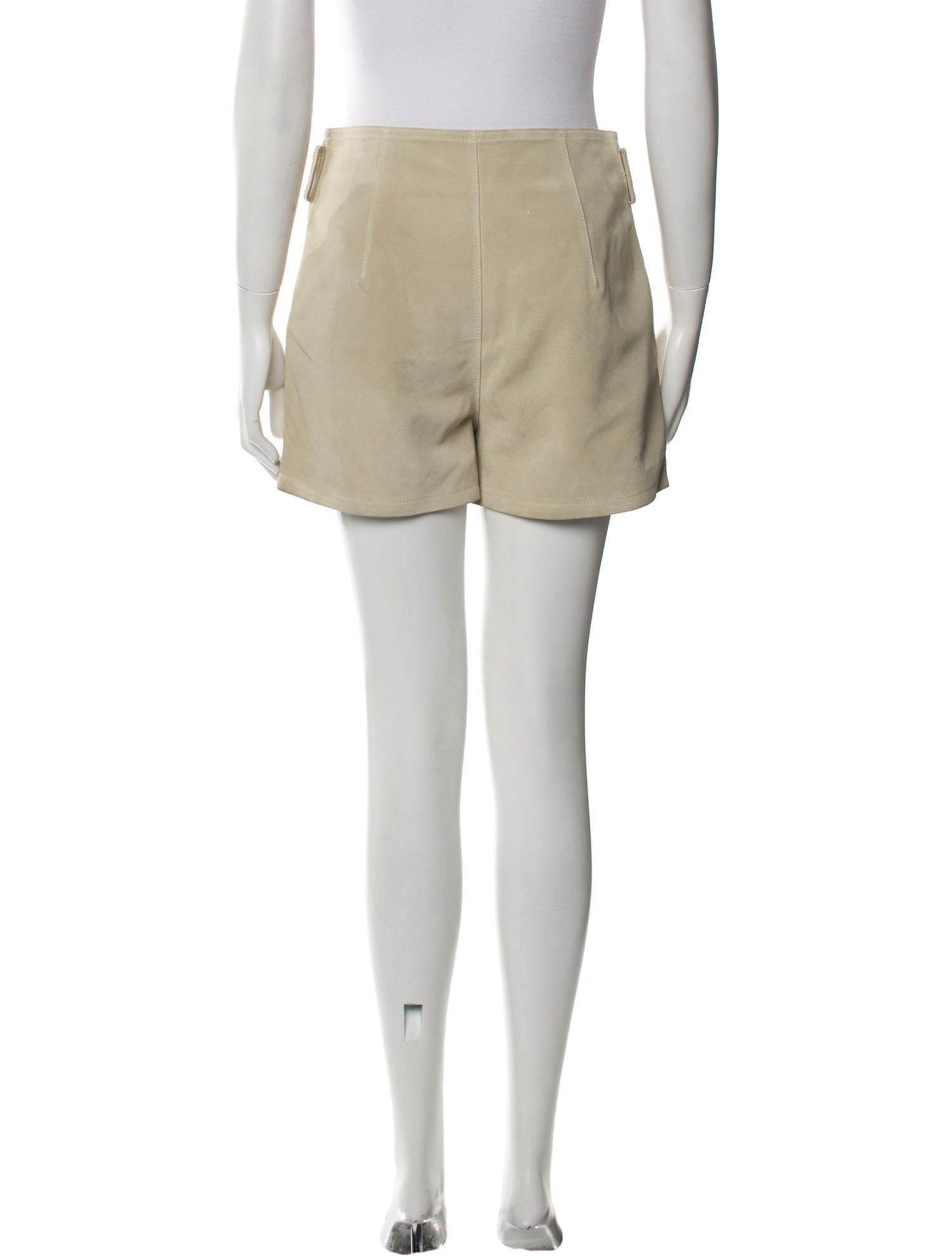 Saint Laurent Leather Mini Shorts